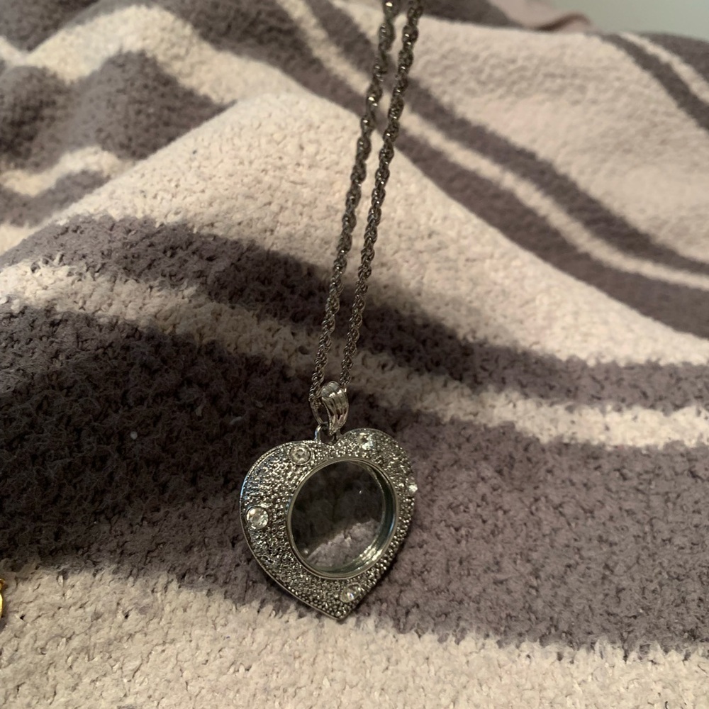 2 Magnifier necklaces JoanRivers retired gold tone, silver tone new & unmarked - Picture 4 of 8